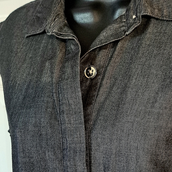 Calvin Klein Dark Gray Sleeveless Shift Dress - Picture 5 of 9